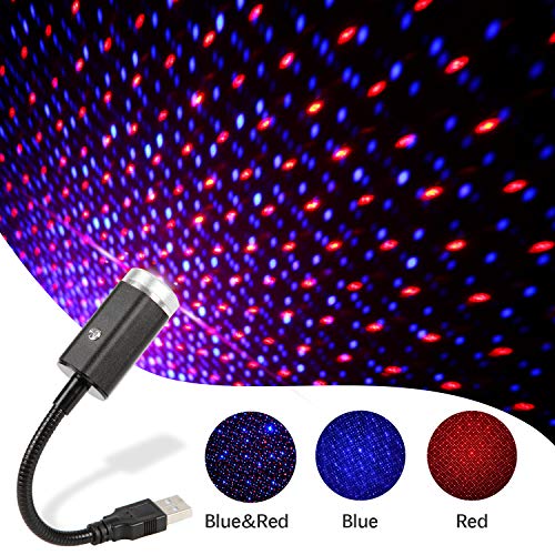 USB Night Light Star Projector,3 Colors - 7 Lighting Effects,Adjustable Multiple Modes Lighting