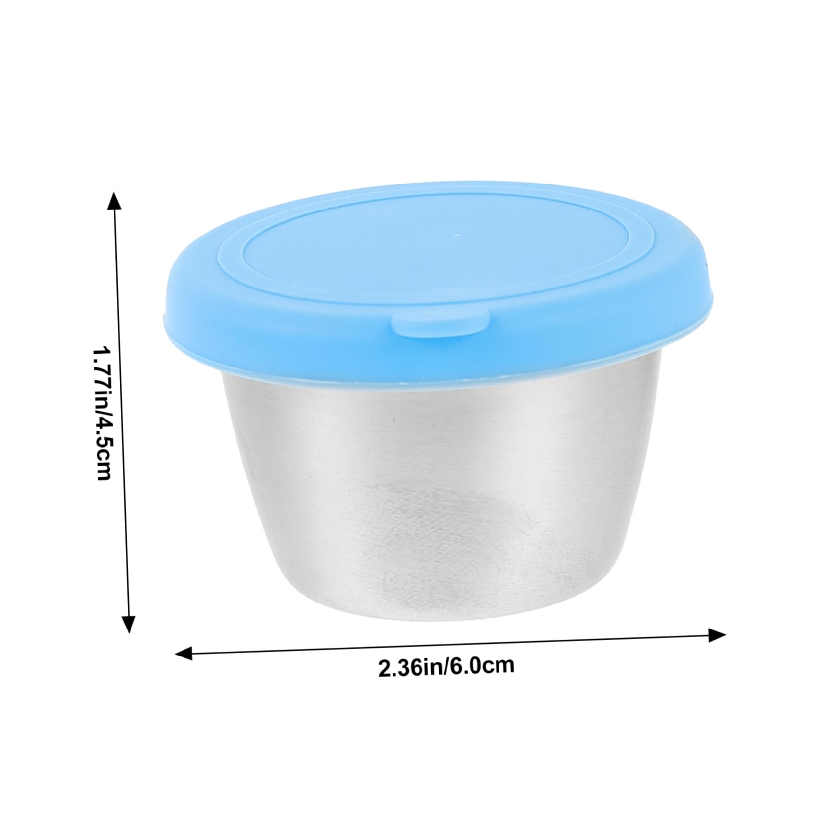 FUNOMOCYA 4pcs Dipping Sauce Cups with Covers Leak Condiment Containers for Meal Prep and Salad Dressings Reusable Kitchen Essentials Random Color