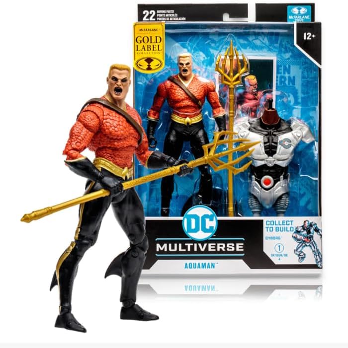 Gold Label 7" DC Multiverse Aquaman (Flashpoint Build-A Cyborg)