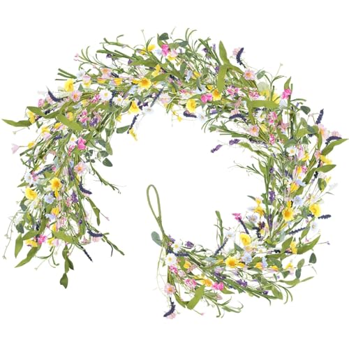 5.9FT Artificial Flowers Garland Flower Vines Summer Flower Garland