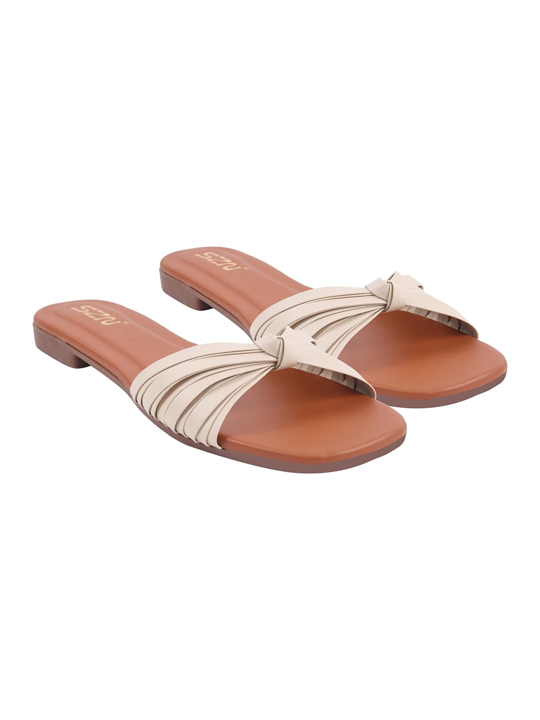 Women’s Flat Slide Sandals Open Toe Slip-On Flat with Cutout Strap Design Comfortable Summer Slides for Casual Everyday Footwear-image-11