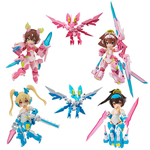 MegahouseDesktop Army Megami Device Asra Series (Cherry Blossom Oni, Aoi) Box of 4, Multiple Colors (MH83138)