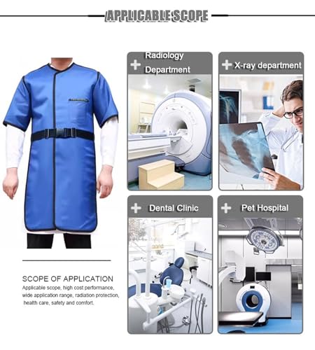 Lead Apron Avental de chumbo com colar de tireóide, luvas de chumbo, chapéu de chumbo e óculos-conju