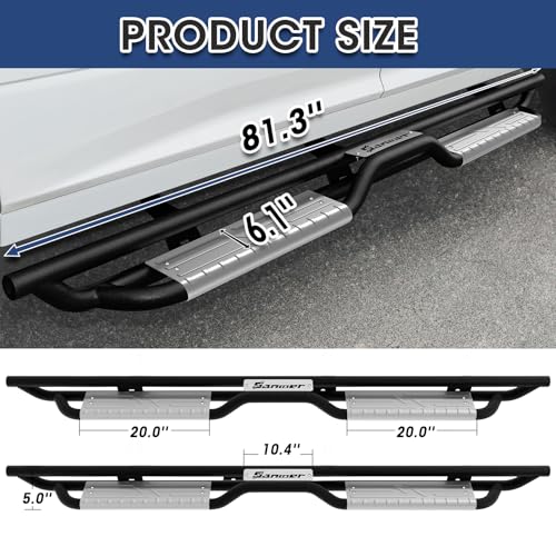 Estribos laterales para Toyota Tacoma 2024-2026 de acero miniatura 7