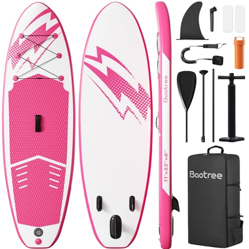 Inflatable Stand Up Paddle Board (6'' Thick) - Premium SUP Board with Durable SUP Accessories &...