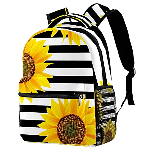 Sac à dos campus tournesols pour transporter livres et bouteille d'eau