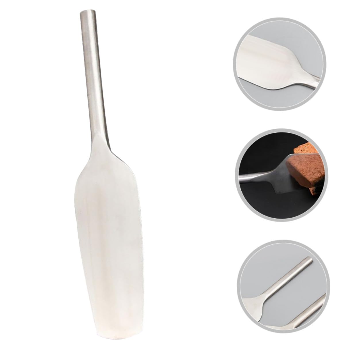 Cazzuola per Mattoni in Acciaio Inox 304 Utensile Manuale per Muratura Bordatore per Calcestruzzo Impugnatura Ergonomica Adatta per Livellare Cemento e Intonaco in Cantiere