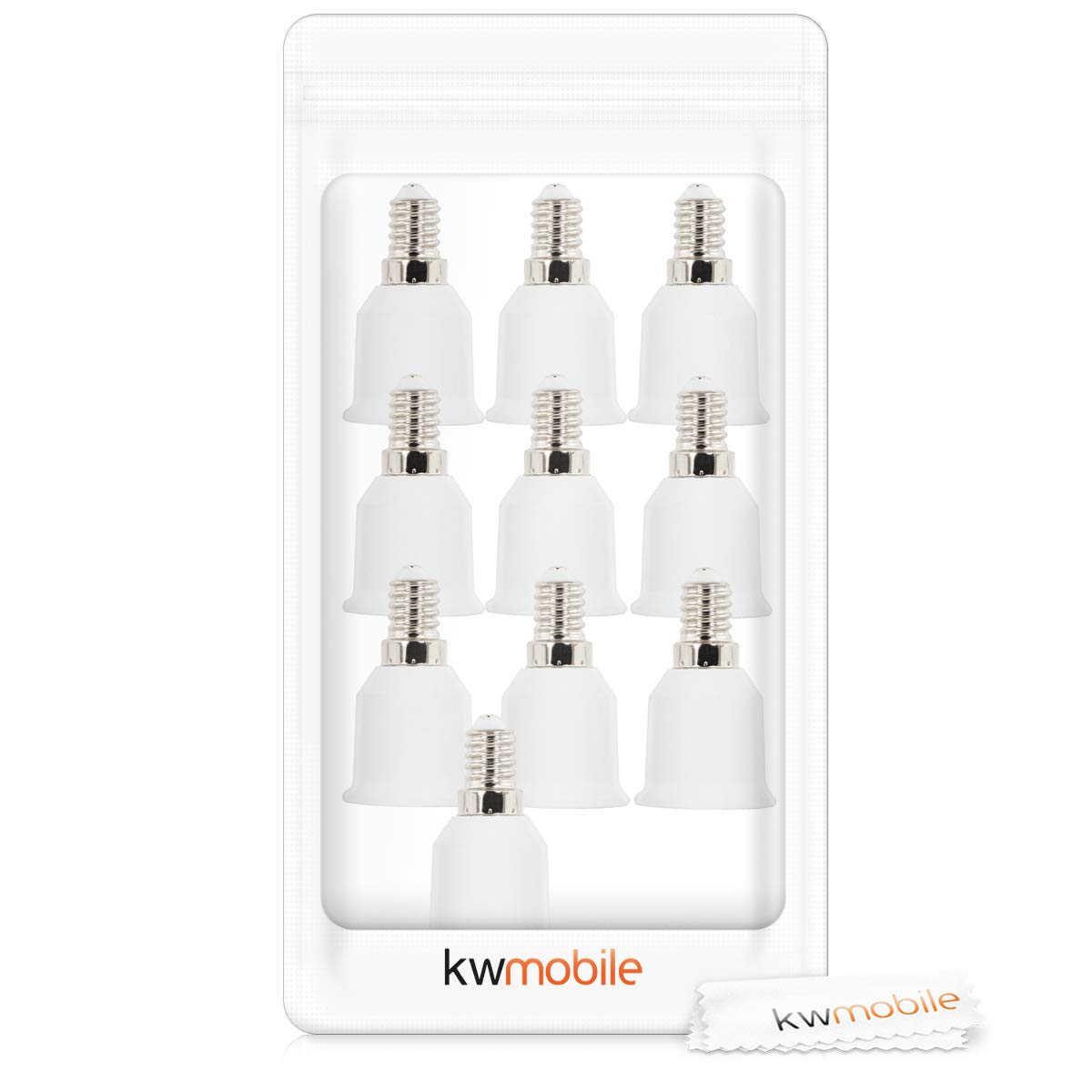 10 Adattatori Da E40 A E27 Kwmobile - Virola Per Lampadine LED E Alogene - Foto 12