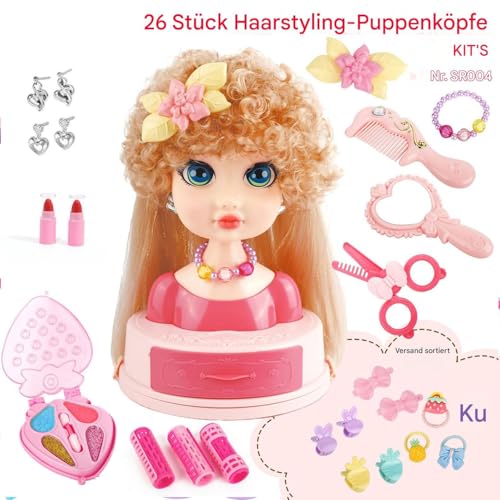 Tête à coiffer pour enfant avec son kit de coiffure et maquillage complet - 5
