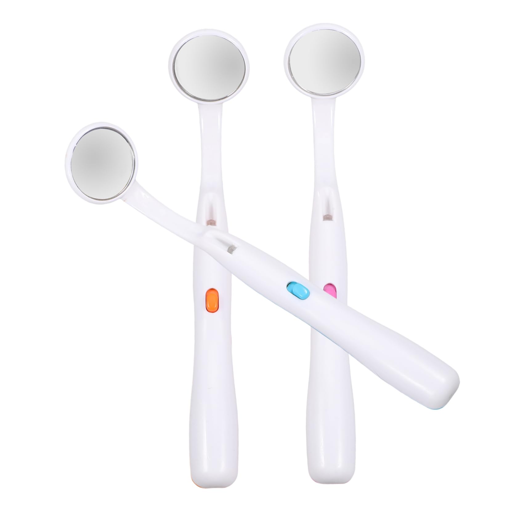 Mobestech 9pezzi Specchietti Dentali Led Antiappannamento Per Ispezione Orale Per Cura Con Luce Ergonomico Colori