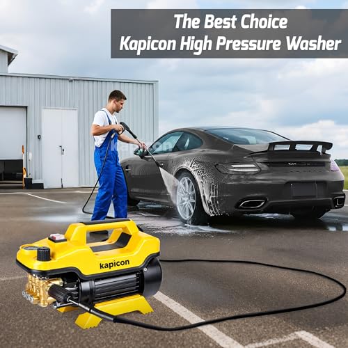 Image of KP-15 High Pressure Washer for Car & Bike | 2200W Copper Motor, 160 Bar, 9L /Min Flow, 8M Hose | Portable Electric Power Washer for Home, Patio & Floor Cleaning