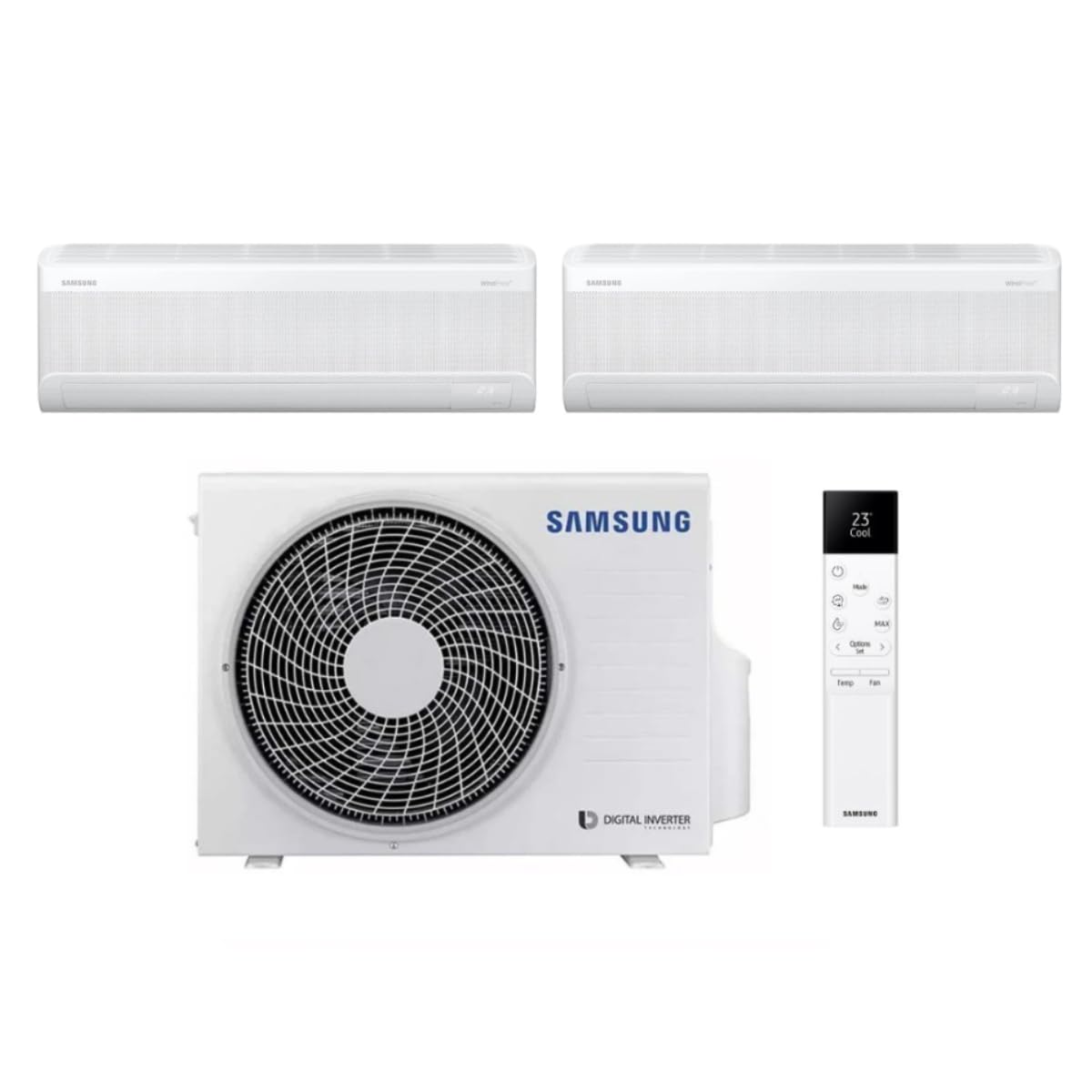 SAMSUNG CLIMATIZZATORE WINDFREE ELITE S2 WIFI DUALSPLIT R32 AJ040TXJ2KG DUE SPLIT 9000+​9000
