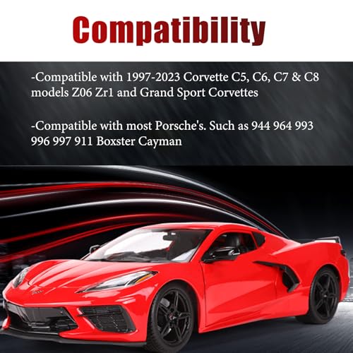 Image of 4pc Corvette Jack Pucks Billet Aluminum Lifting Puck Floor Jack Pad Adapter | Compatible with 1997-2023 Corvette C5 C6 C7 C8 / 944 964 993 996 997 911 Boxster Cayman - Red