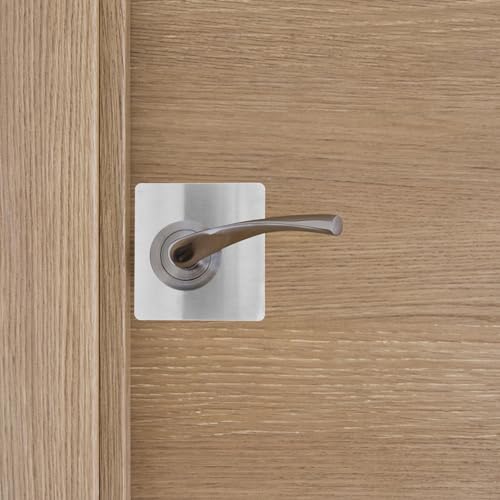 ¿Puerta dañada? Kit de refuerzo para puerta de entrada con placas de seguridad en acero inoxidable 6