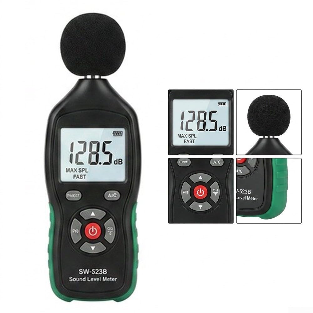 Sonómetro Digital 30-130dB Precisión ±1.5dB A/C