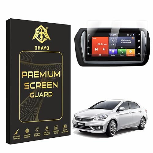 Image of OHAYO Military Strength Screen Protector For Maruti Suzuki Ciaz 7 Inch (2019 Strong Protection, Full Screen Edge-to-Edge Cover, Scratch Resistant, Bubble-Free Installation, Ultra HD Clarity,With installation kit