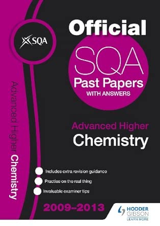 SQA Past Papers 2013 Advanced Higher Chemistry book cover