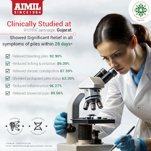 Image of AIMIL Amroid Ayurvedic Ointment - 20g (Pack of 2) | Natural Soothing Cream for Anal Comfort and Discomfort Relief | Fast-Acting Herbal Formula with Nagkesar & Nirgundi to Cool Swelling and Itching (Pack of 6)