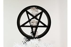 Pentagram & Pentacle Reversible Tree Topper | Perfect for Displaying at Yule