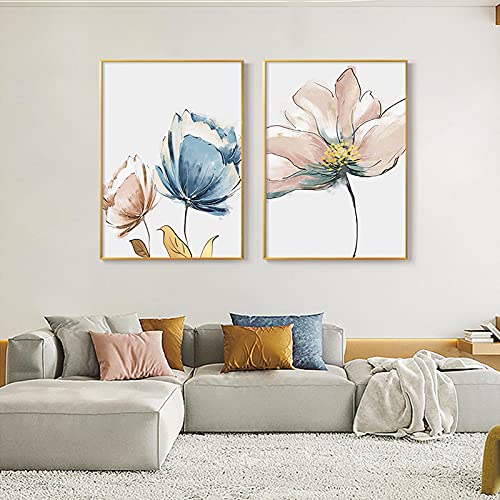 Art mural d'or luxe abstrait moderne sur toile haut de gamme 50x70cm pour salon
