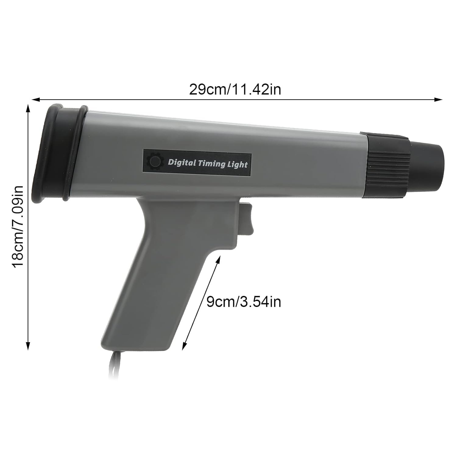Aramox Luz de Sincronización de Motor Digital Luz de Sincronización Estroboscópica Inductiva 12V Luz de Sincronización de Encendido Pistola de Sincronización de Motor de Gasolina Inductiva Herramienta