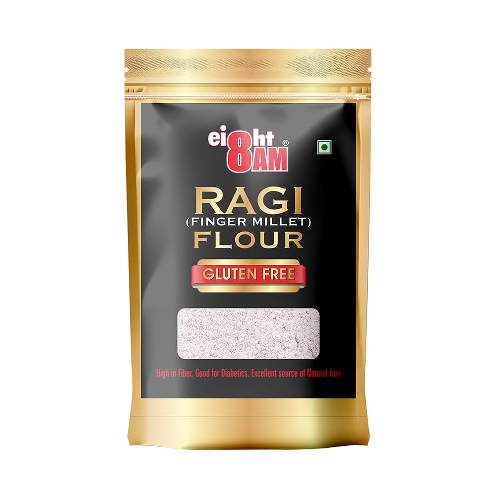 8AM Ragi Flour (Finger Millet), Gluten Free, Nutritious with Good Source of Fibre, Protein, Iron and Calcium, 980 GM (B08YYY4325) Amazon Price History, Amazon Price Tracker