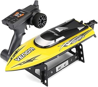 Competitive Rowing High-Speed Remote Control Boat Electric RC Speed Boat Charging RC Boat 2.4G Yacht Speed 25KM/H Summer Outdoor Water Toys Children's Gifts