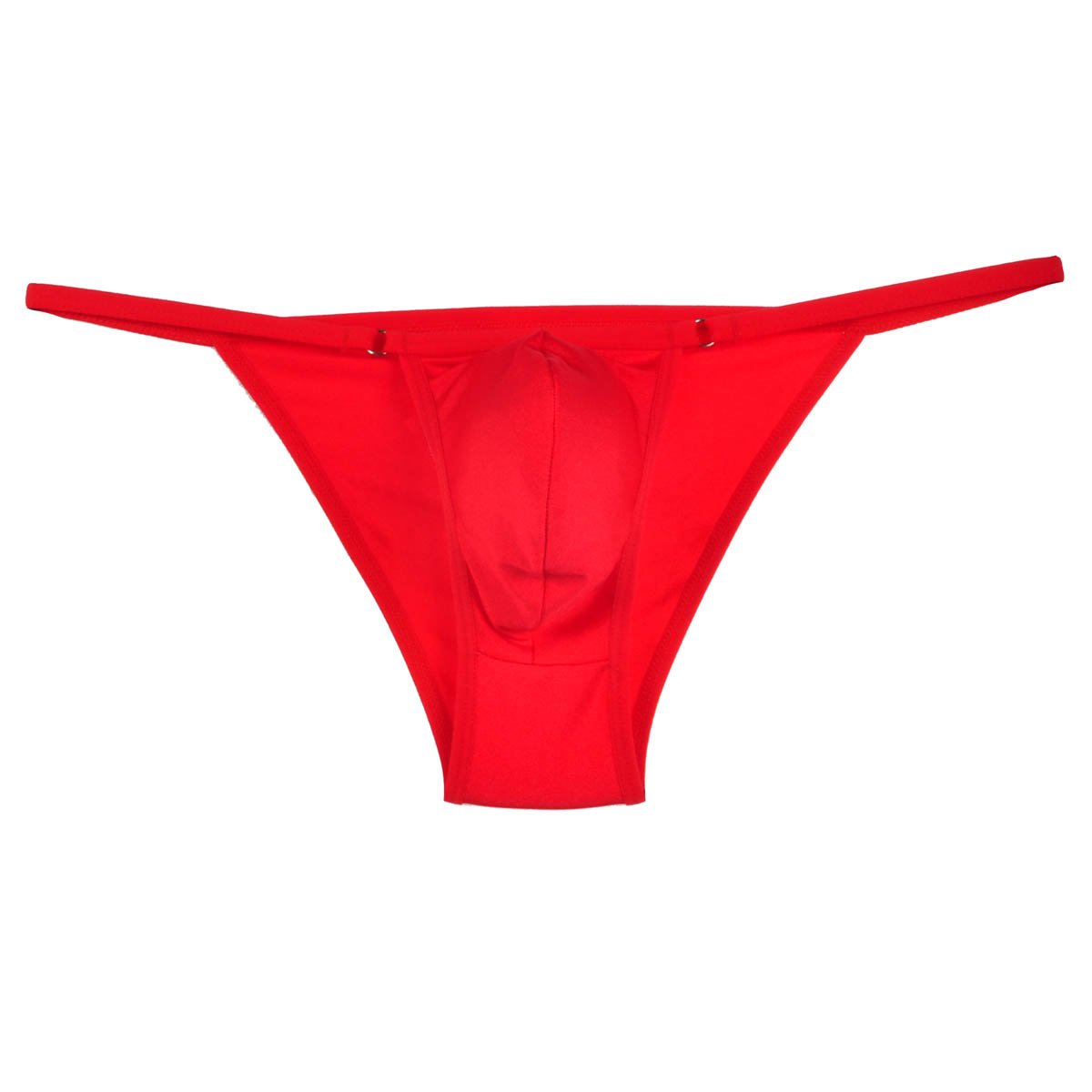 Lemja Men's Red Iron Bikini Brief Bottom Underwear Sexy Guys Mini Briefs Micro Boxer Bodywear M