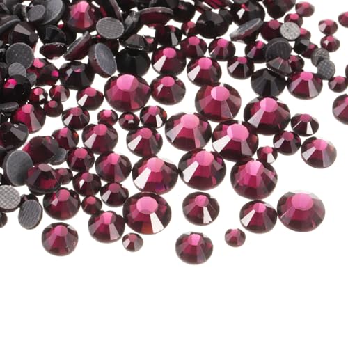 MECCANIXITY 2900 strass hotfix, 5 tailles, violet foncé