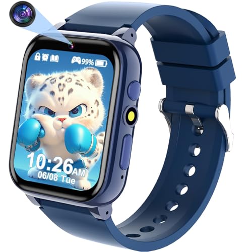 clleylise Kids Smart Watch for Kids, Boys, Girls, with 26 Games, HD Camera, Music, Video, Storybook, Pedometer, Alarm, Watch for Aged 4-16