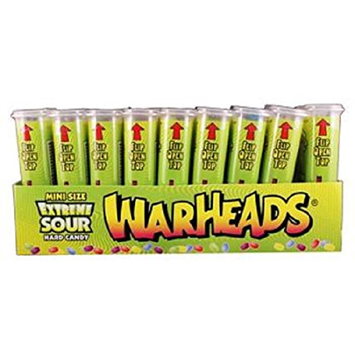 Product Of Warheads, Extreme Sour Mini Size, Count 18 (1.75 oz) - Sugar Candy / Grab Varieties & Flavors