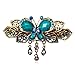 Sankuwen Women Retro Butterfly Style Hair Clips Beauty Tools (Blue)