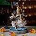 alikiki Indian Gifts Item Saraswati Statue - 5.5”H Saraswati Puja Diwali Gifts Pooja Vasant Panchami Home Office Temple Mandir Altar Yoga Studio Meditation Room Decor India Wedding Housewarming Gifts