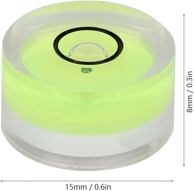 Mini Nivel de Burbuja, 5 Piezas, 15mm Diámetro, para Balanzas miniatura 2