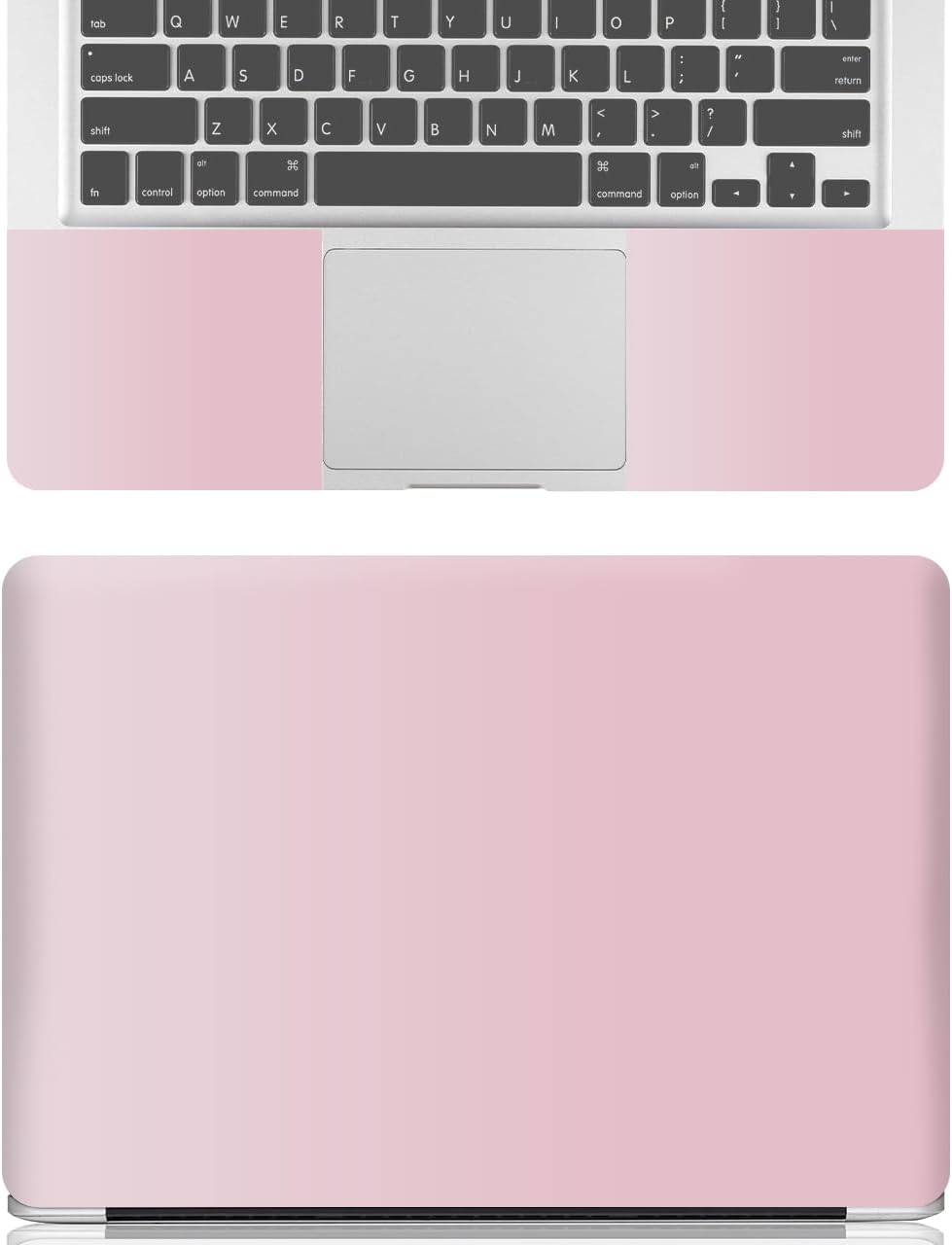Light Pastel Pink 12 12.1 13 13.3 14 15 15.4 15.6 in Skin Laptop Sticker Decal, Netbook Skins for Notebook PC, Universal Vinyl Laptop Decor Cover for Women Girls, Waterproof Art Protector