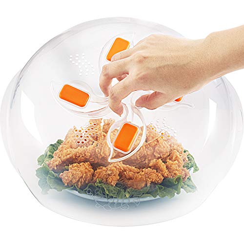 Microwave Plate Cover,Microwave Cover for Food with Magnet BPA Free,Microwave Splatter Guard Lid