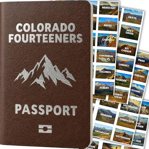 Colorado 14ers Passport - With Summit Stickers to Track All 58 Fourteeners