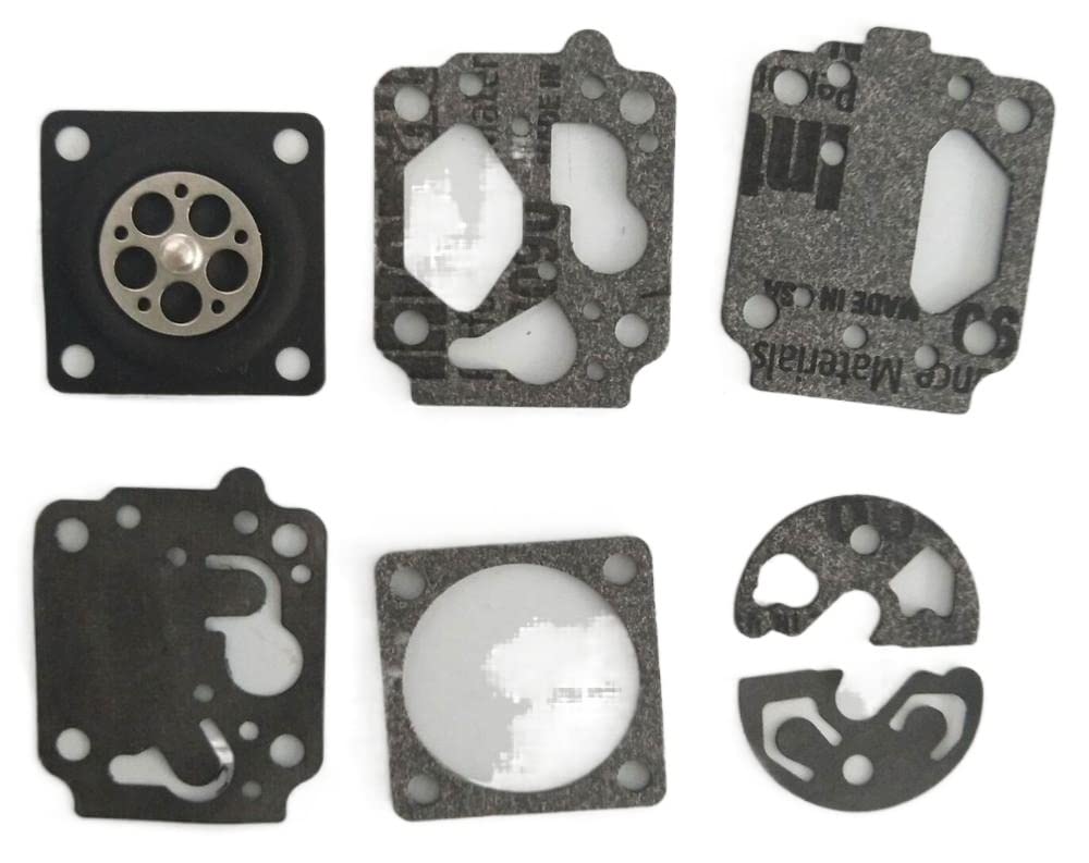 Amazon.com: JUZELY 50 Pack Diaphragm Gasket Carburetor Repair Kit