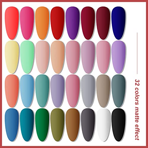 Jodsone Gel Nail Polish Kit With U V Light 32 Colors Gel Polish Nail Kit Soak Off Gel Nail Set Manicure Tools Nail Gel Kit Gifts For Women #TOP7