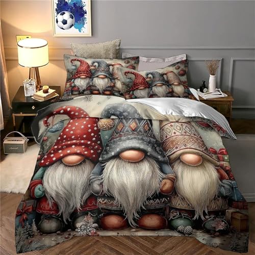 Gnomes de Noël parure de lit 3D le cadeau festif idéal - 6