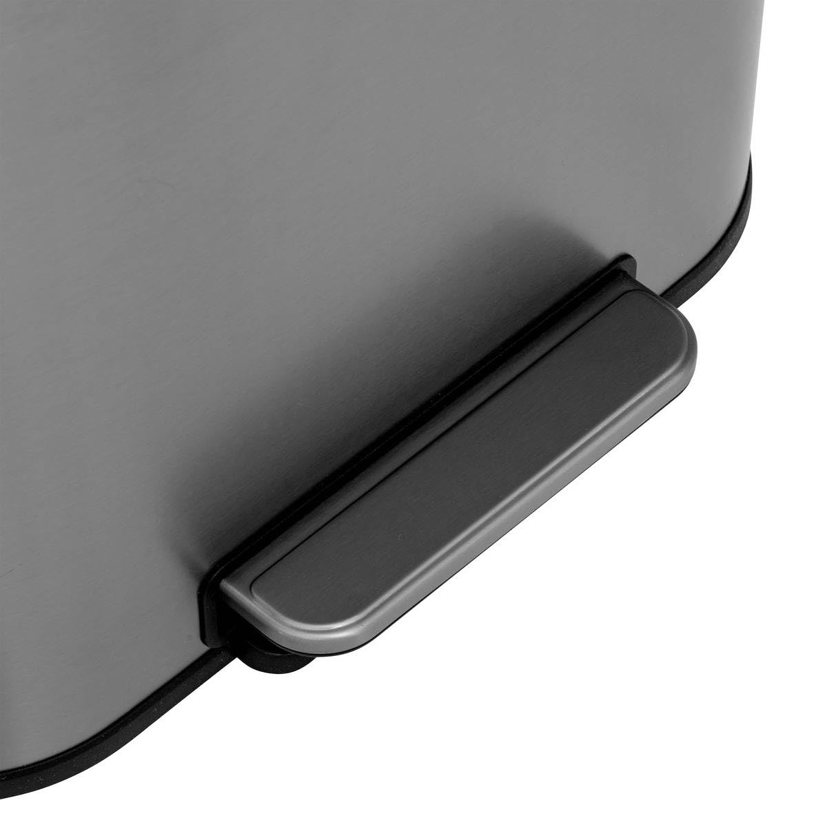 5five - mülleimer aus edelstahl matt finish 50l