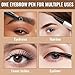iMethod Eyebrow Pen - Eyebrow Pencil,2-in-1 Eyeliner Dual-Ended Brush-Tip Microblading 4d Eyebrow Pencils for women,Long Lasting Waterproof Hair-Like Brow Pencil,with Eyebrow Brush,DarkBrown