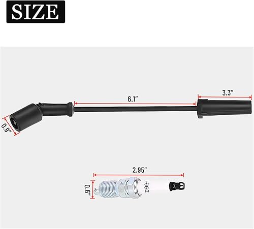 Miniatura 7 de Juego de cables de bujía 41-962 y cables de bujía 9748HH compatible con motores Chevy 5.3 LS2 LS3 LS4 LS7 - para Escalade Chevrolet Silverado