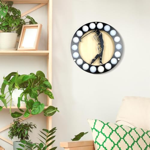 Estante de colección de pelotas de golf de diseño elegante y creativo para pared de salón 3