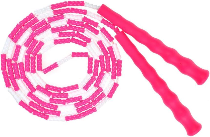 [JUMP Yuedong] Kids Jump Rope Soft Beaded Skipping Rope for Kids Adjustable Tangle-Free Fancy Rope for Children Youth Girls Boys