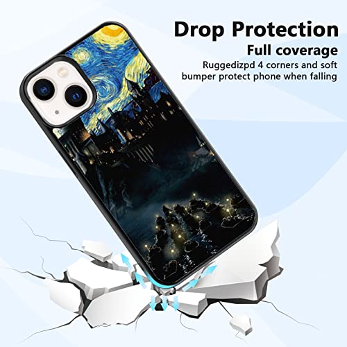 Black Harry Cell Phone Case, Cut Van Gogh Castle Potter Phone Case For Iphone 14 13 12 11 Pro Max Plus Mini Xr Xs X 6 7 8 For Teen Girls And Boys #TOP4