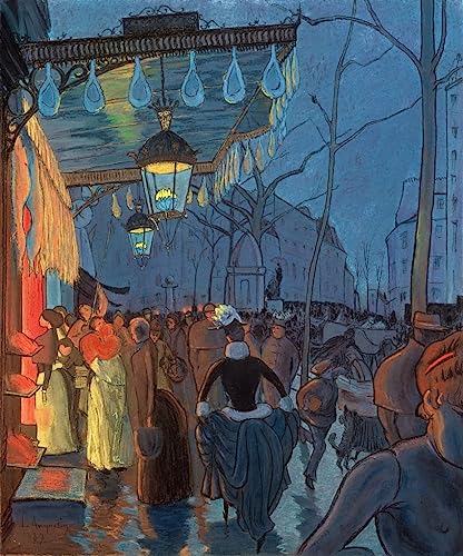 Affiche et gravure Avenue de Clichy Paris Louis Anquetin habiller un grand mur salon toile 60x90