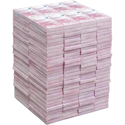 Kare Design Hocker Euro, Lila, Sitzhocker, Ablage, Geldschein Design, Wohnzimmer, Flur, 38x29x30 cm (H/B/T)