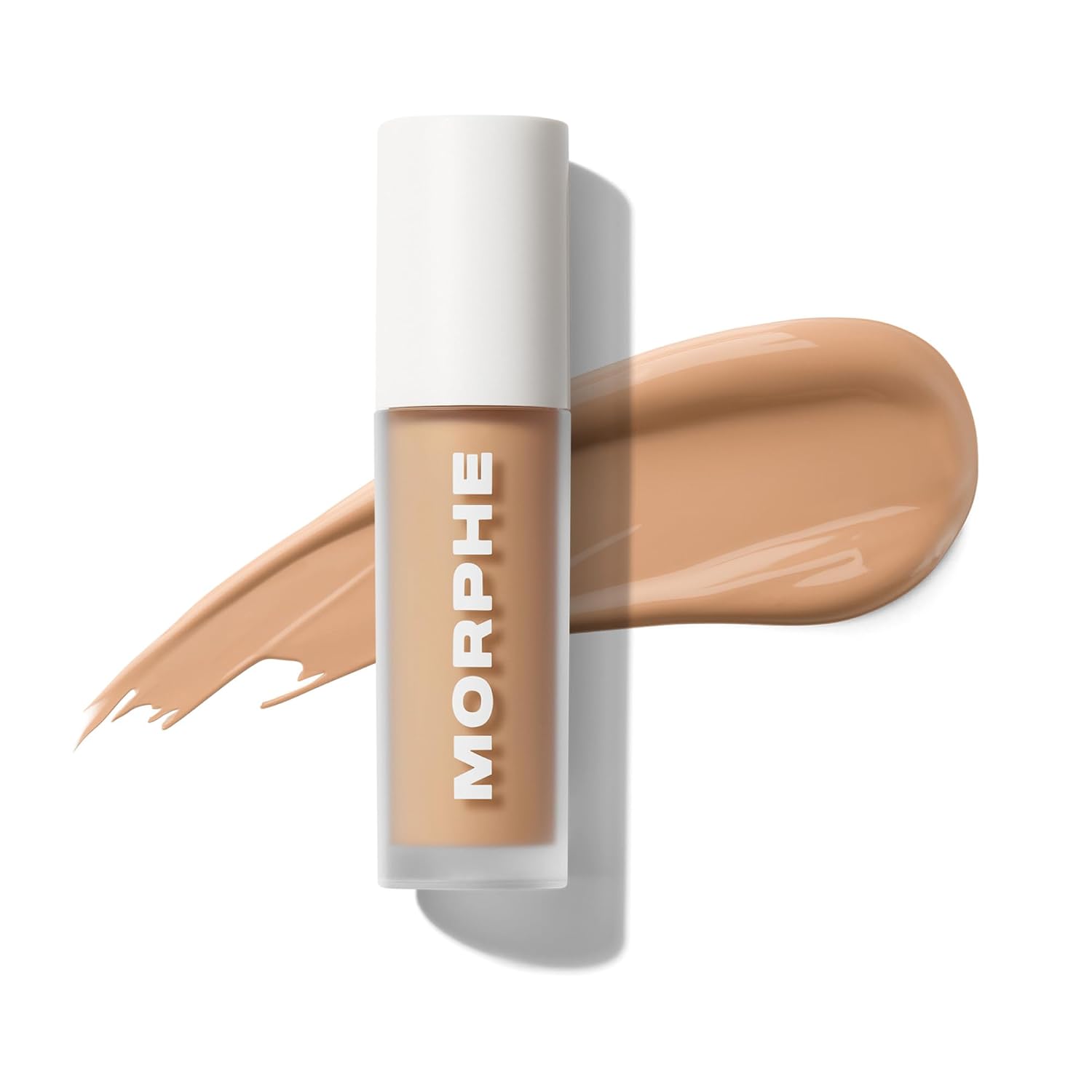 Morphe Wakeup Artist Under Eye Concealer - Lightweight Serum Concealer + Brightening Color Corrector - Hydrating Under Eye Brightener for Dark Circles & Radiant Face Makeup - Sandstone 7.5N (0.12 oz)