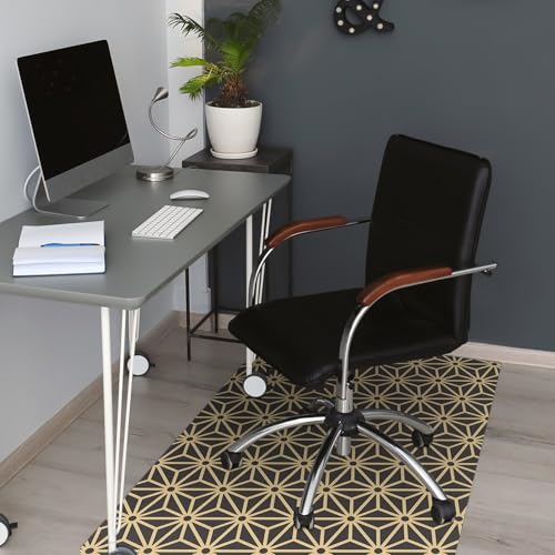 Tapis de protection sol PVC 120x90 cm rectangulaire pour bureau - 5
